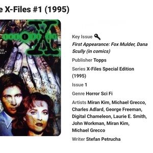 Topps X-Files Comics #1 - 5 Plus Special Edition